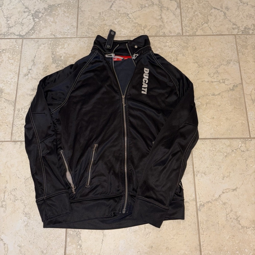 Puma x Ducati Motorsports Full-Zip Fleece-Lined Track Jacket Large